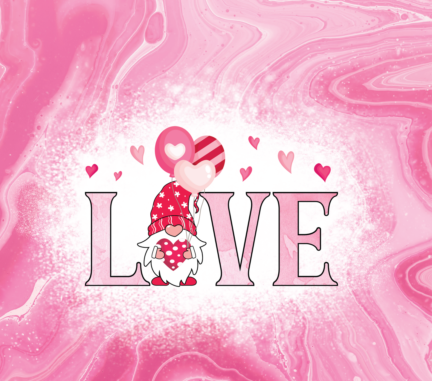 Valentines Tumbler 20 oz Straight