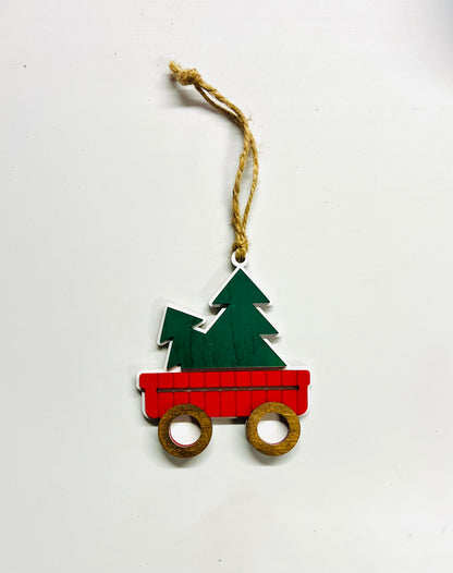 Red Wagon Ornament