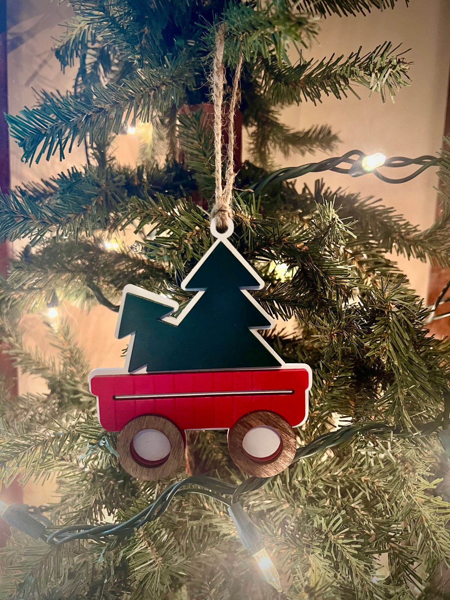Red Wagon Ornament