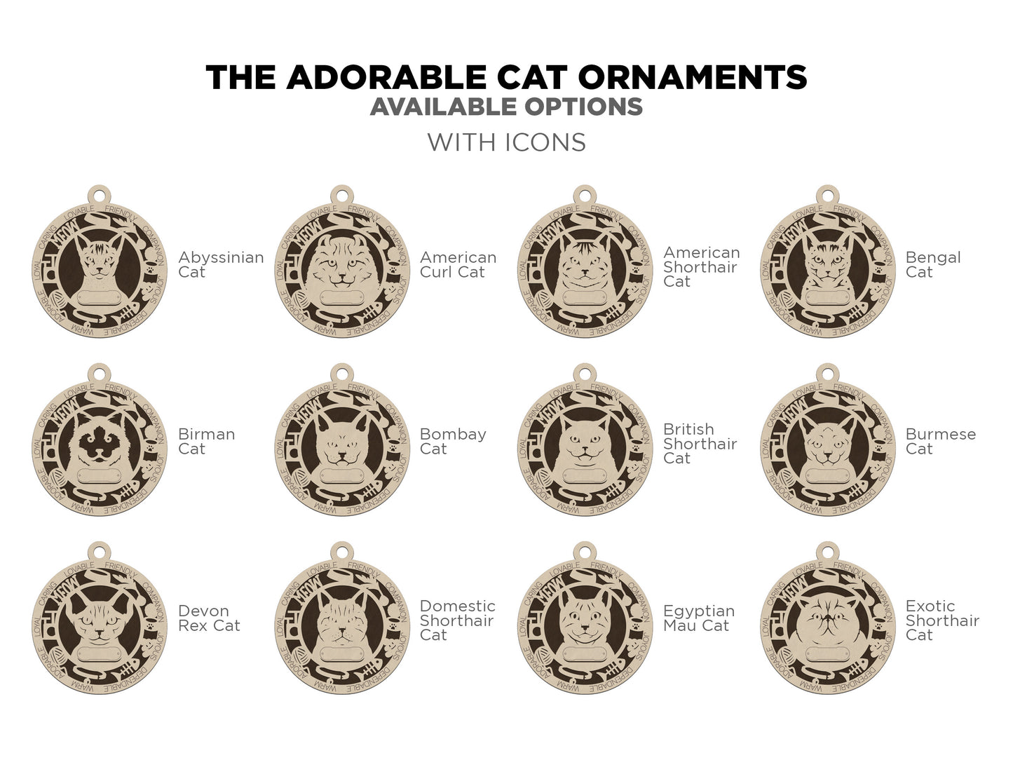 Adorable Cat Ornamnets