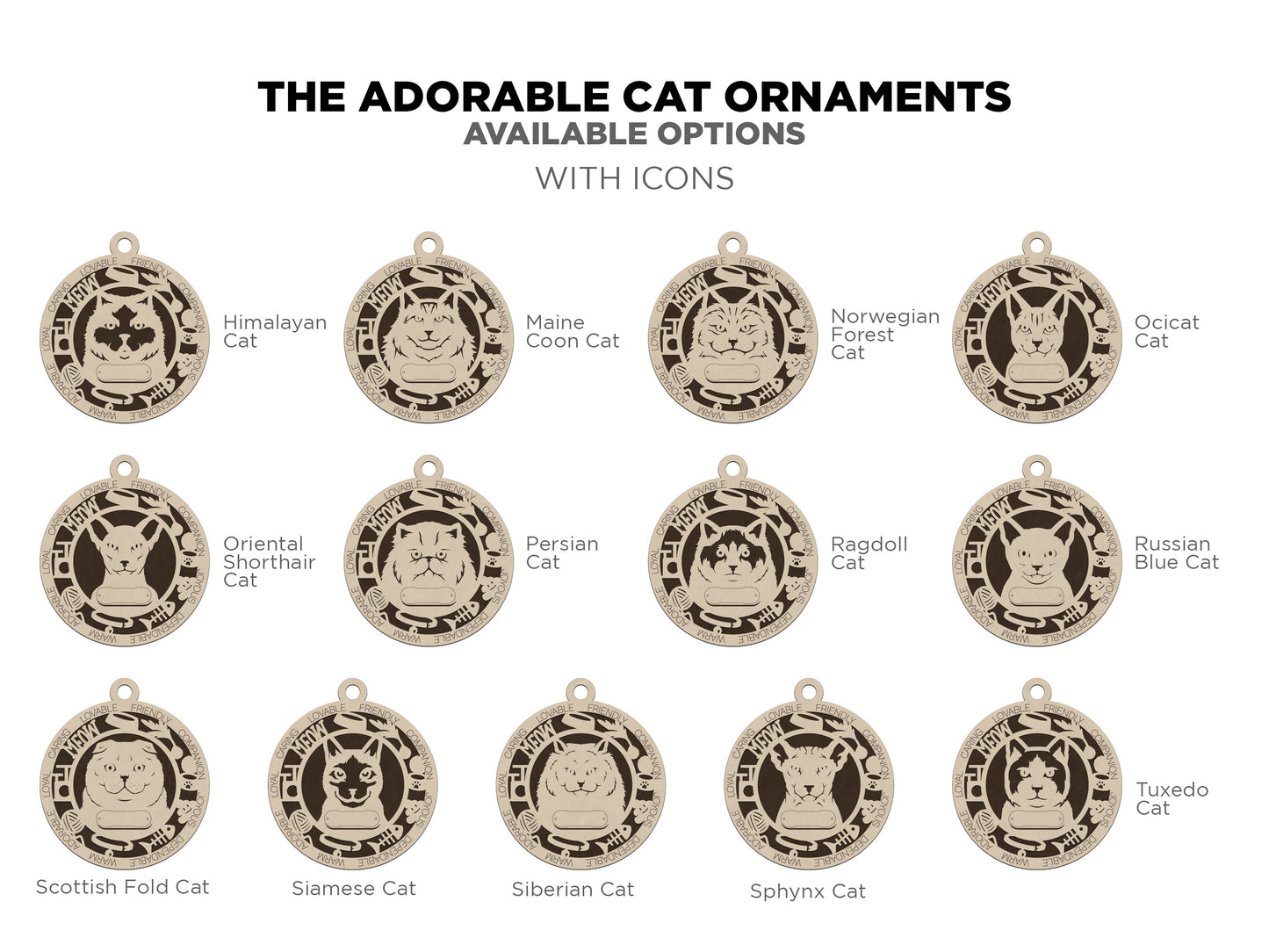 Adorable Cat Ornamnets