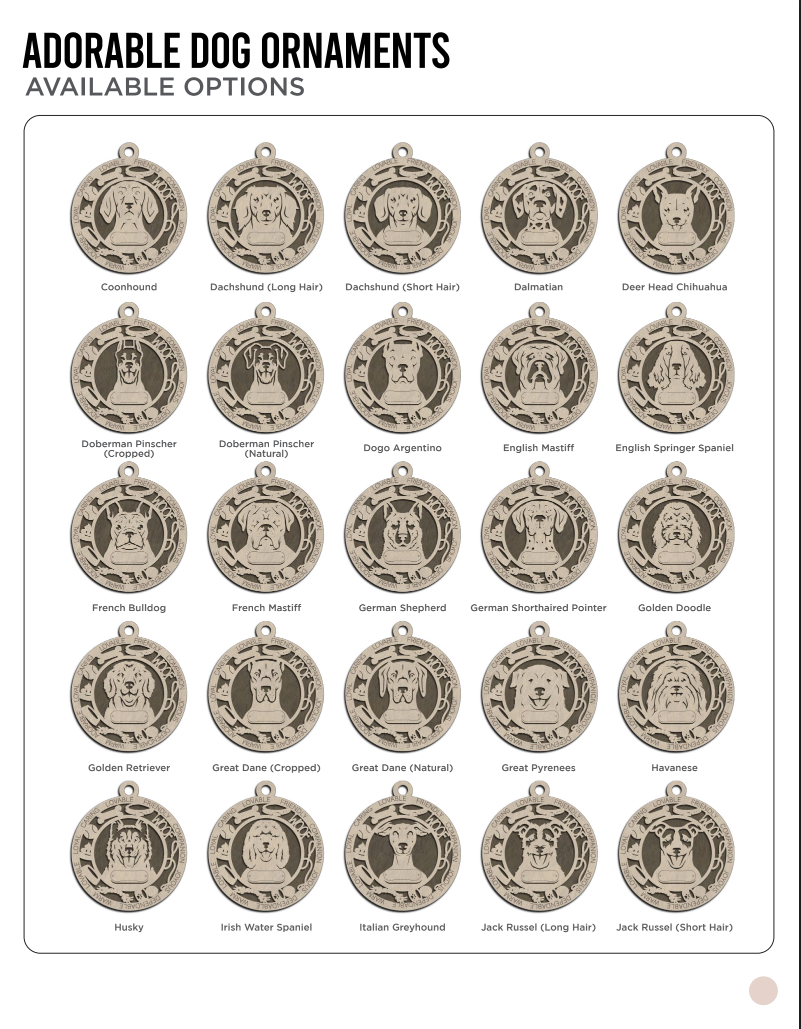 Adorable Dog Ornaments