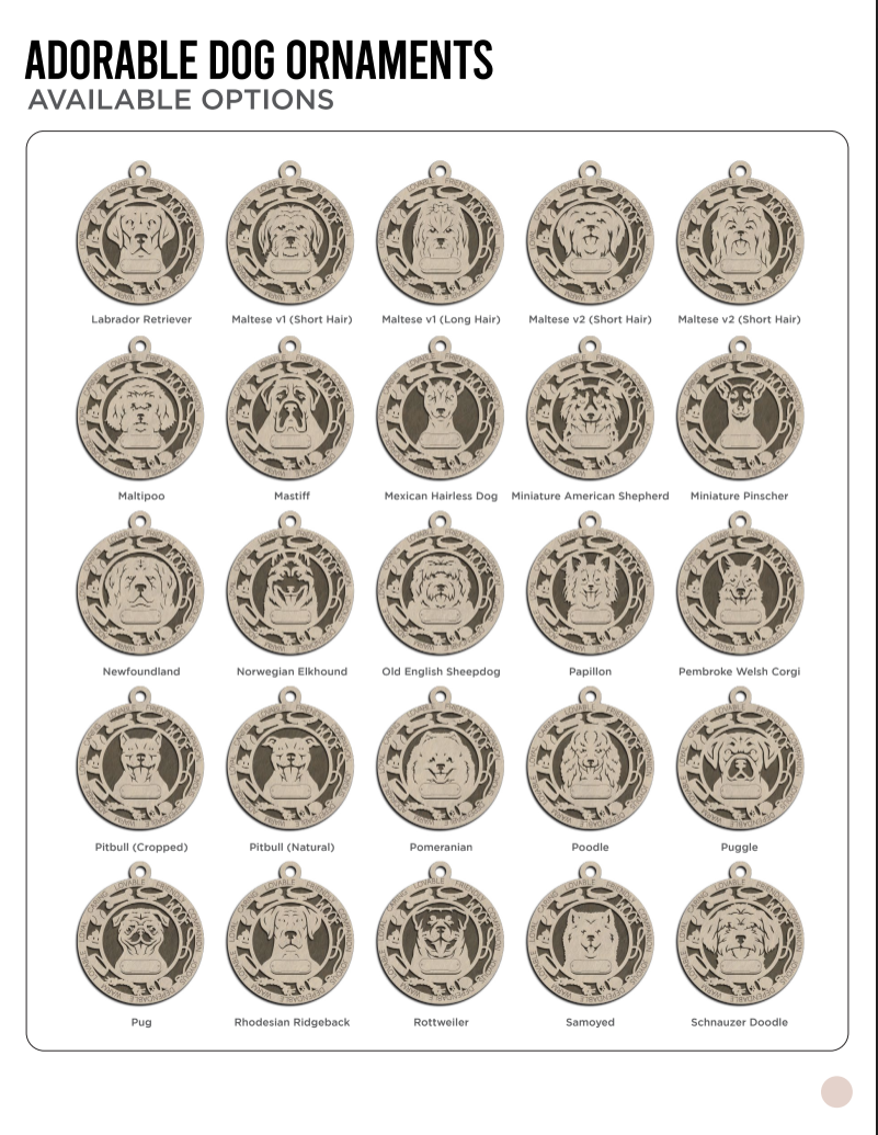 Adorable Dog Ornaments