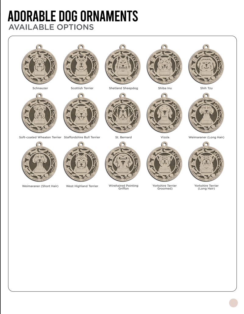 Adorable Dog Ornaments