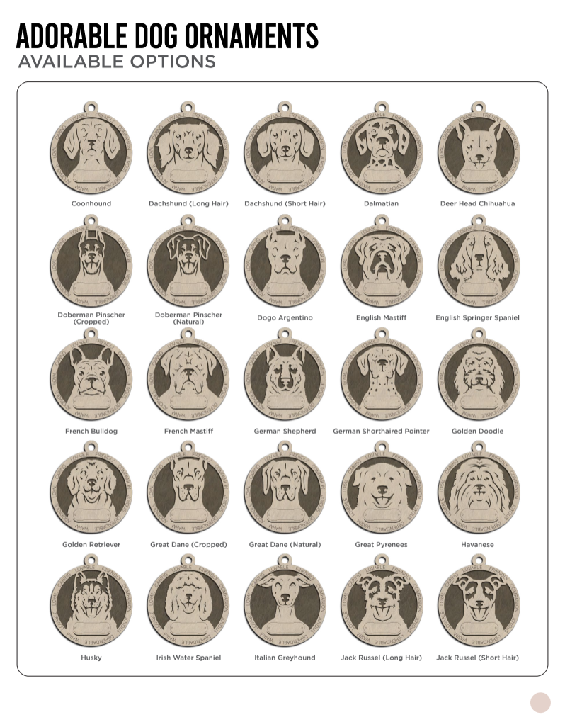 Adorable Dog Ornaments