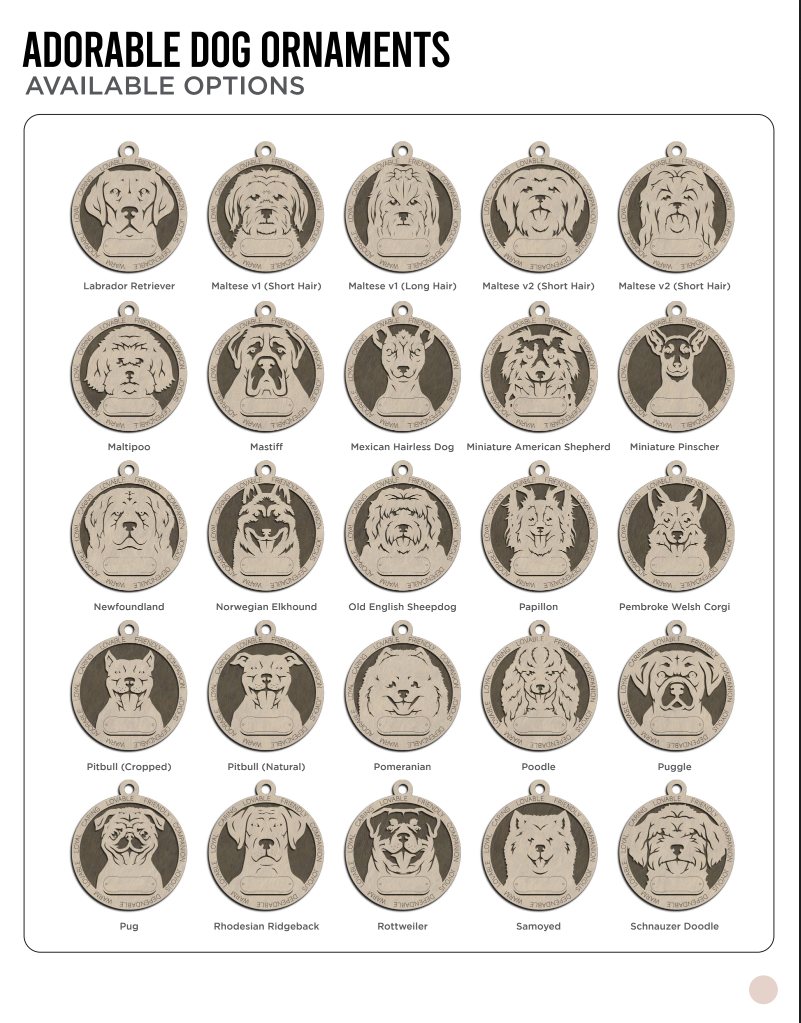 Adorable Dog Ornaments