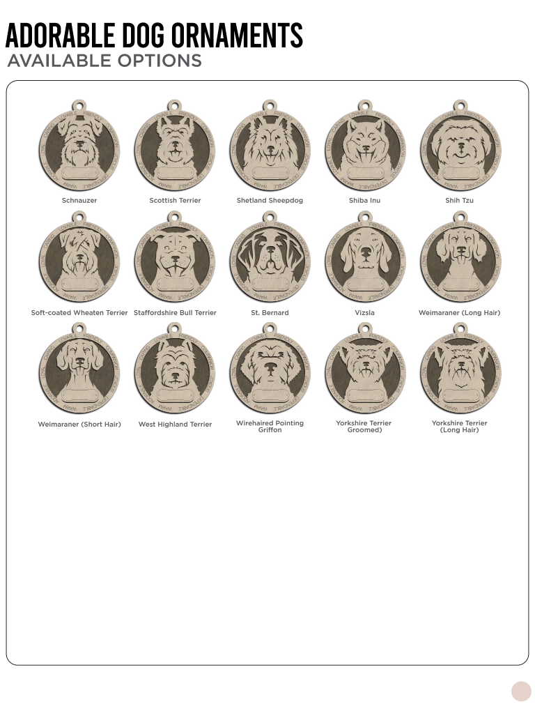 Adorable Dog Ornaments